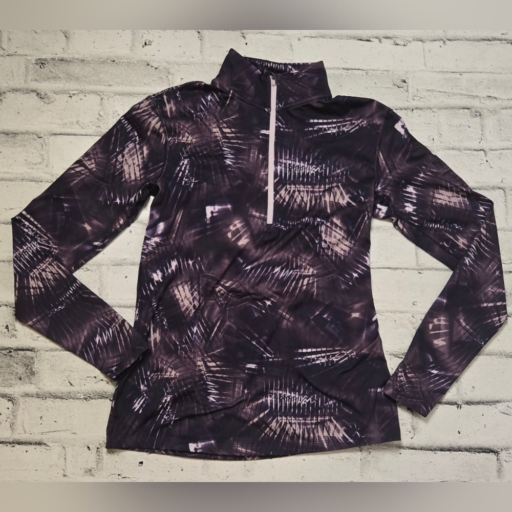 Nike Dri-FIT Half Zip Pullover Athletic Top Purple Black XL - Picture 6 of 11